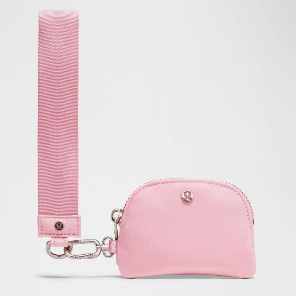 Lululemon Dual Pouch Wristlet Plush Fleece in Pink Tide - Picture 3 of 8